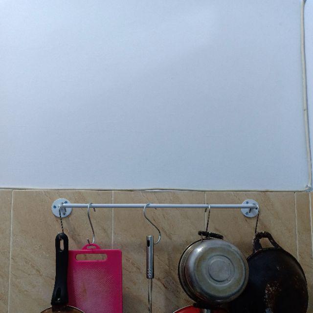 50 Gantungan Serbaguna Putih + Hooks Handuk Jemuran Baju Kamar Mandi Dapur Rak Dinding