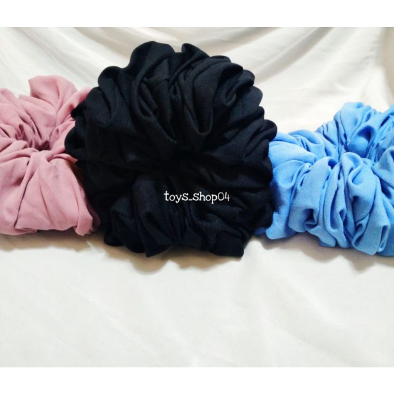 Scrunchie  Ikat Rambut  Kuncir Rambut  JUMBO Penambah Volume Hijab