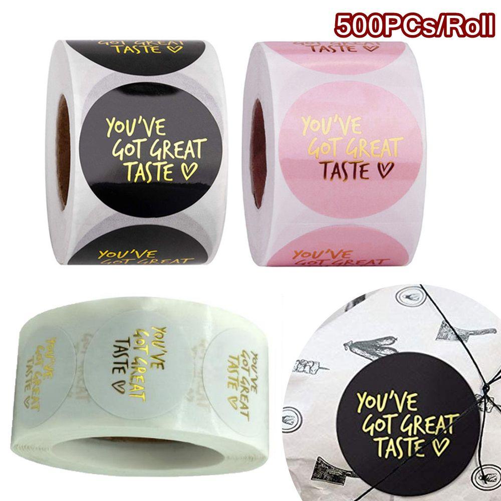 Chookyy Stiker Bulat Perlengkapan Pesta Christmas Gift Sticker Seal Stiker Hadiah Dekor Untuk Kerajinan Makanan Box Kotak Decor You Got Great Taste
