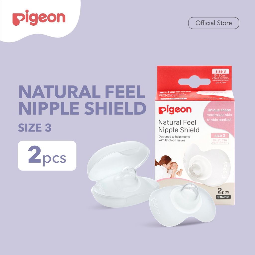 Pigeon Natural Feel Nipple Shield - Size 3 16-20mm - Pelindung puting - Penyambung Puting