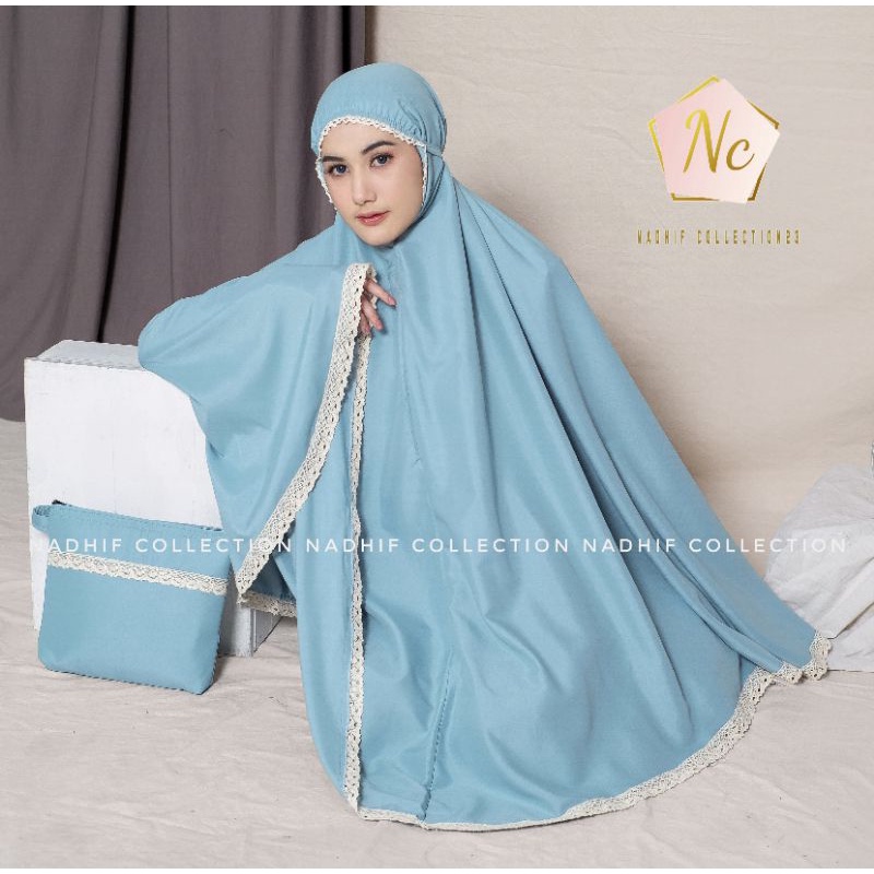 Mukena Dewasa Travelling Katun Mikro || Mukena Travelling