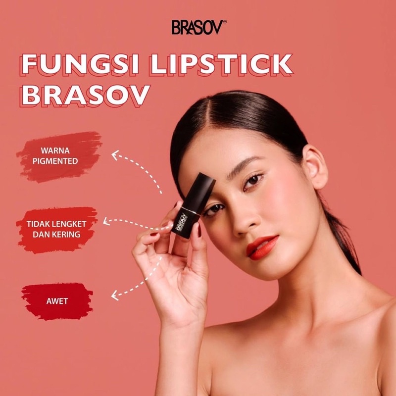 LIPSTICK MATTE BRASOV BPOM 3,8gr