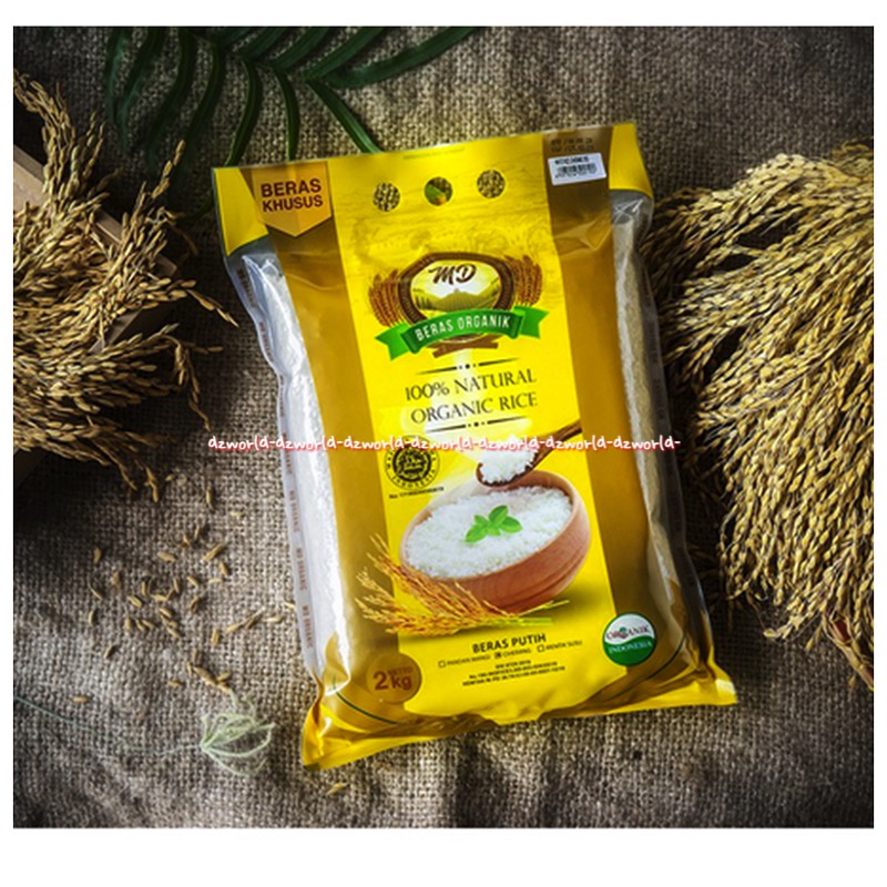 MD Beras Putih Organik 100% Natural Organic Rice 2Kg Ciherang White Rice MDBeras