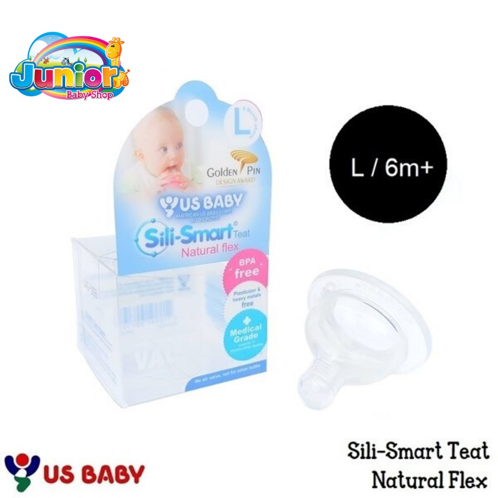 US Baby Sili Smart Teat S, M, L