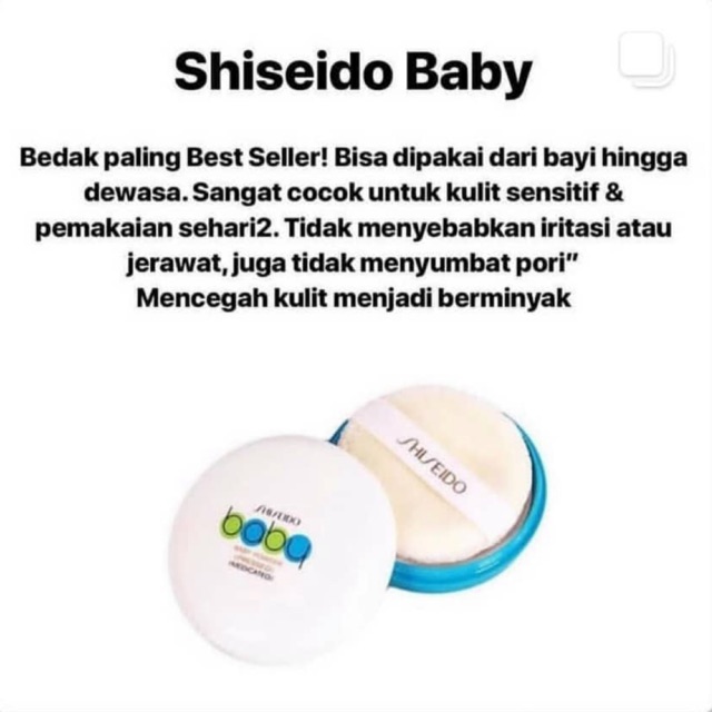 Shiseido bedak baby