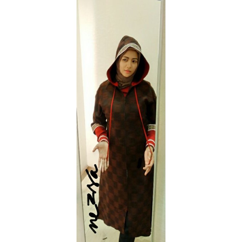 Abaya Hikmat B5575 Maroon