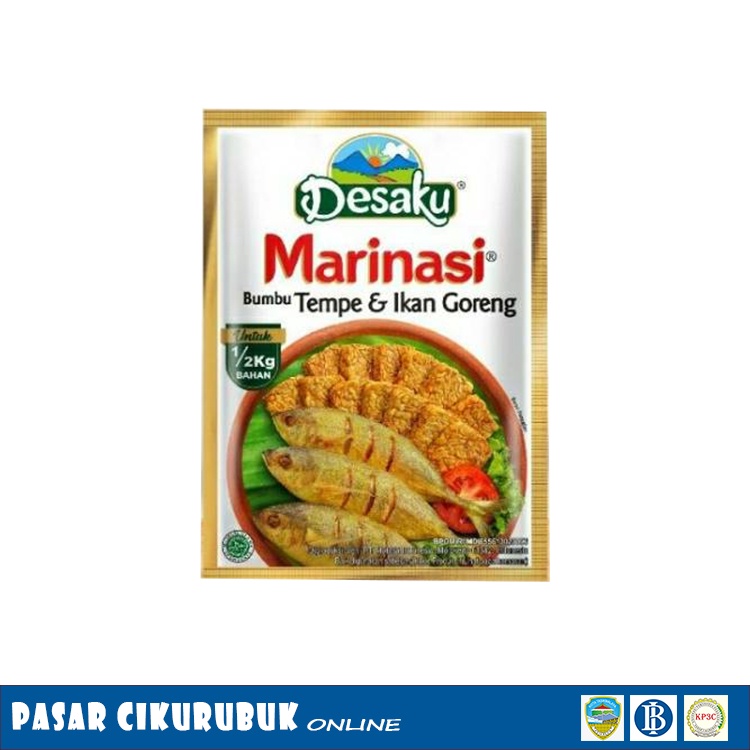 

Tepung Bumbu Marinasi isi 12 sach- Tempe dan ikan goreng