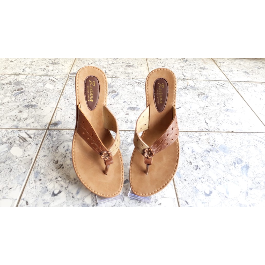 Sandal Kulit Asli Premium Sandal Jepit Wanita KL12