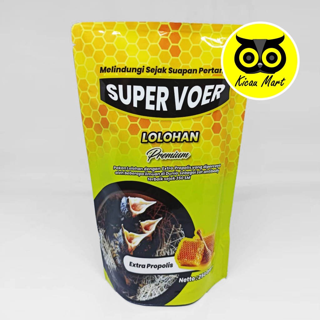 SUPER VOER PROPOLIS PAKAN LOLOHAN BUBUR LOLOH PIYIK BURUNG TROTOL MURAI BATU HIGH PROTEIN SPVOER