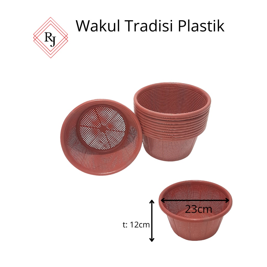 Wakul Bakul Ceting Nasi Plastik Tebal Diameter 23Cm Wadah Nasi