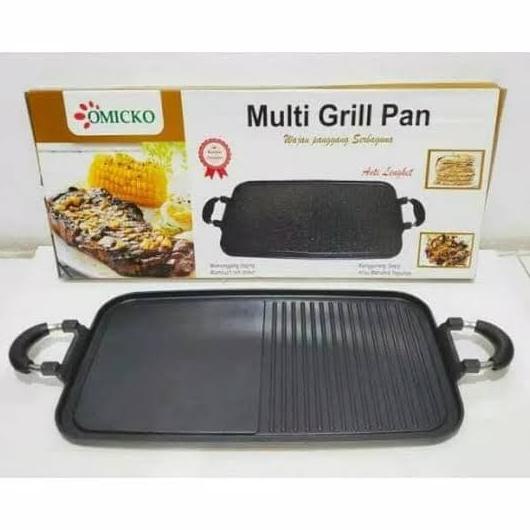 Pemanggang Multi Grill Pan Wajan Pemanggang Sate Grill Pan OMICKO