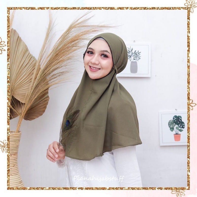 BERGO PICOT HIJAB CROCHET JILBAB DIAMOND KERUDUNG INSTAN-4