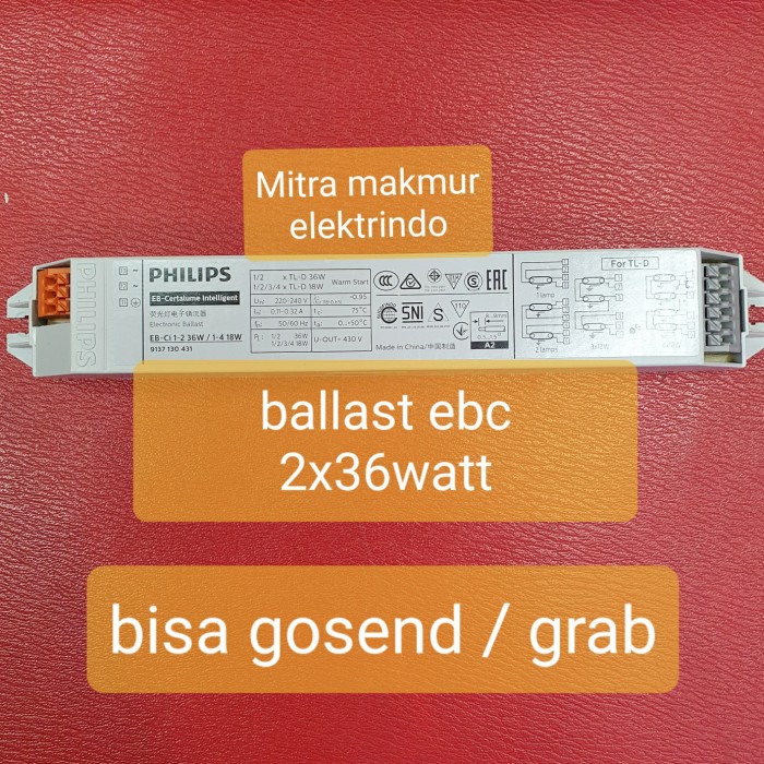 BALLAST EBC 2X36W BALLAST PHILIPS 2X36 EBC 2X36 236 BALLAST EBS 2X36W