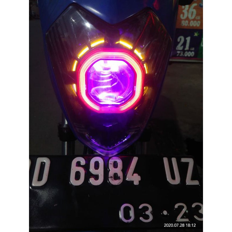 LAMPU / HEADLAMP HID PROJECTOR AES / VAHID SATRIA FU CBU / BATOK KECIL