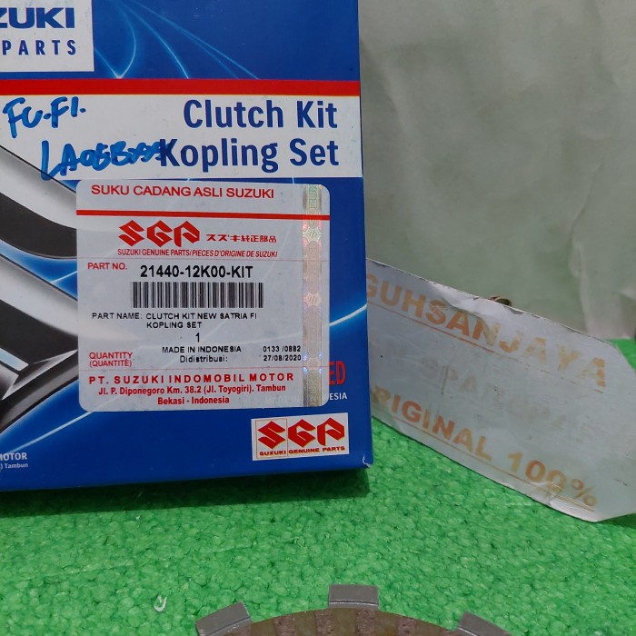Kampas Plat Pelat Kopling 21440-12K00-KIT Satria Fu Fi Original SGP