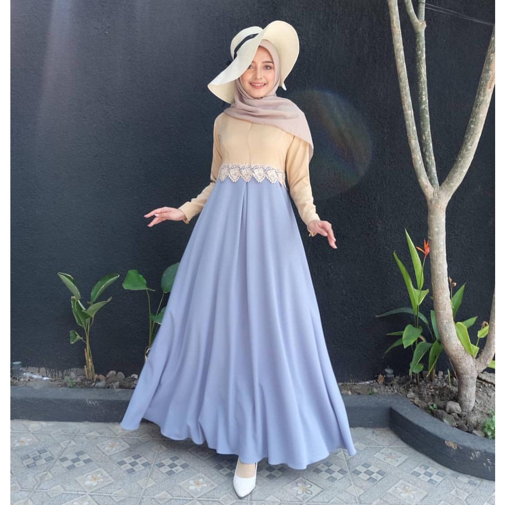 DRESS KEKINIAN - QUEENI DRESS - DRESS MUSLIM