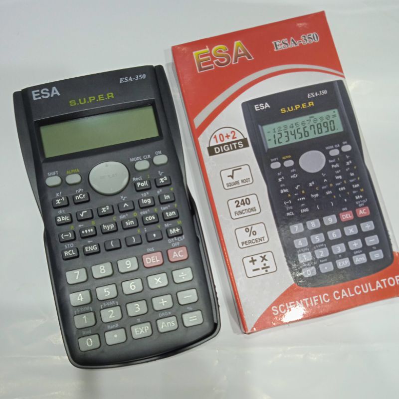 

KALKULATOR SCIENTIFIC ESA 350 SIN COS TAN