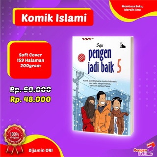 Komik Pengen Jadi Baik Jilid 5 | Komik Anak Islami BEST SELLER Terlaris by SQU | 100% Buku Original | Soft Cover | Self Publishing Wake Up Early