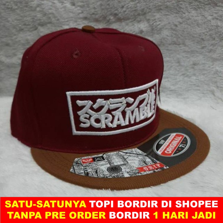 TOPI SNAPBACK KOMBINASI CUSTOM BORDIR GAMBAR KUALITAS DISTRO TOPI HIP HOP