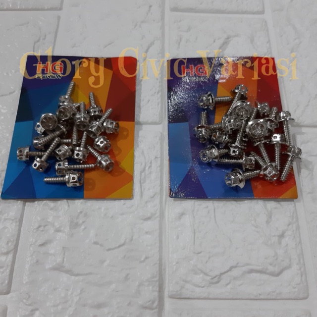 BAUT BODY FLOWER PROBOLT FLOWER CHROME YAMAHA HONDA VARIO MIO BEAT NOUVO AEROX PCX NMAX FINO DLL