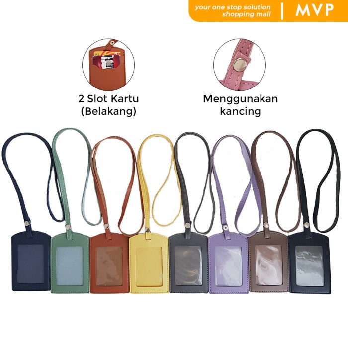 

Kusus Hari Ini Lanyard Id Card Holder Name Tag Kulit Sintetis Tali Kancing Coklat Tua Diskon