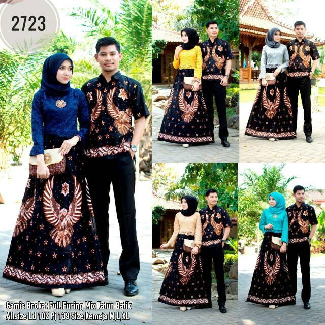 Baju Batik Couple / Batik Sarimbit / Brokat Garuda 2723