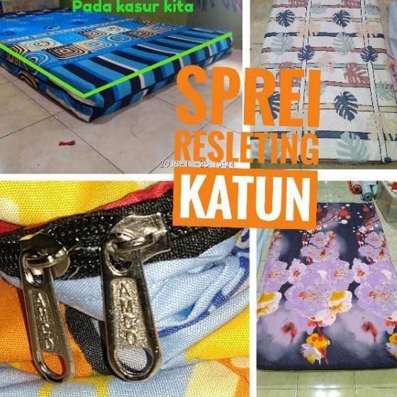 Terbaru  Sarung kasur busa sprei resleting uk 90x200 120x200 160x200 180x200 yumasprei solo no 1 2 3
