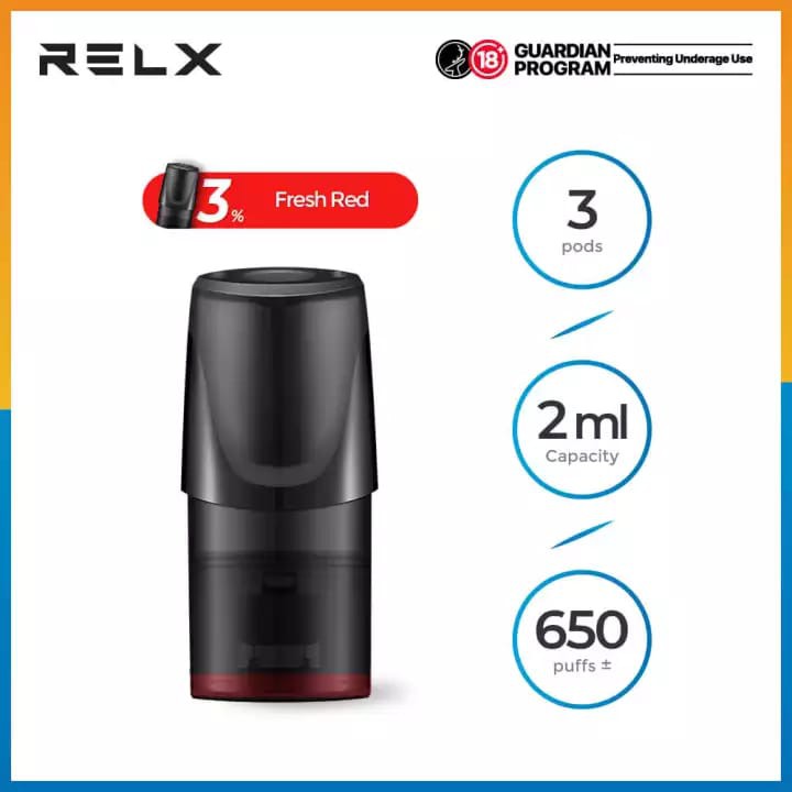 Semua Rasa All Flavors Relx Refill Pod Packs isi 3 untuk Classic