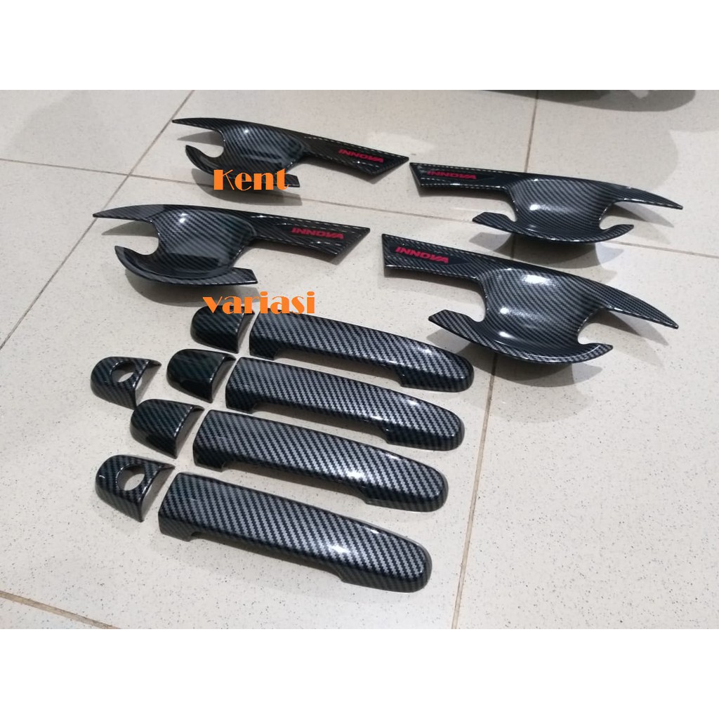 Paket Outer Handle cover Grand innova 2004-2015 Carbon