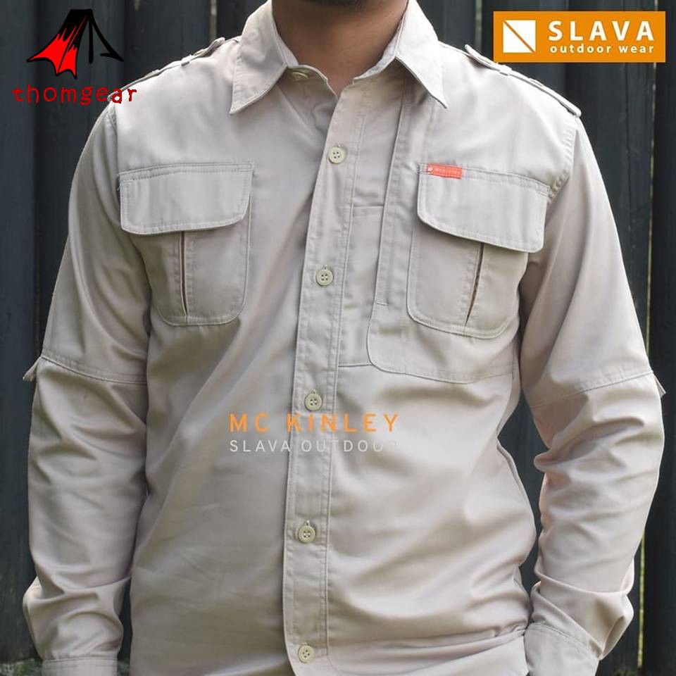 Thomgear Slava Mc Kinley Pdl Bahan American Drill Kemeja Tactical Pakaian Dinas Lapangan Thomgear