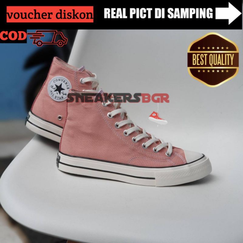 Converse 70s Peach Converse High Converse Premium BNIB | converse 70s | | sepatu converse high