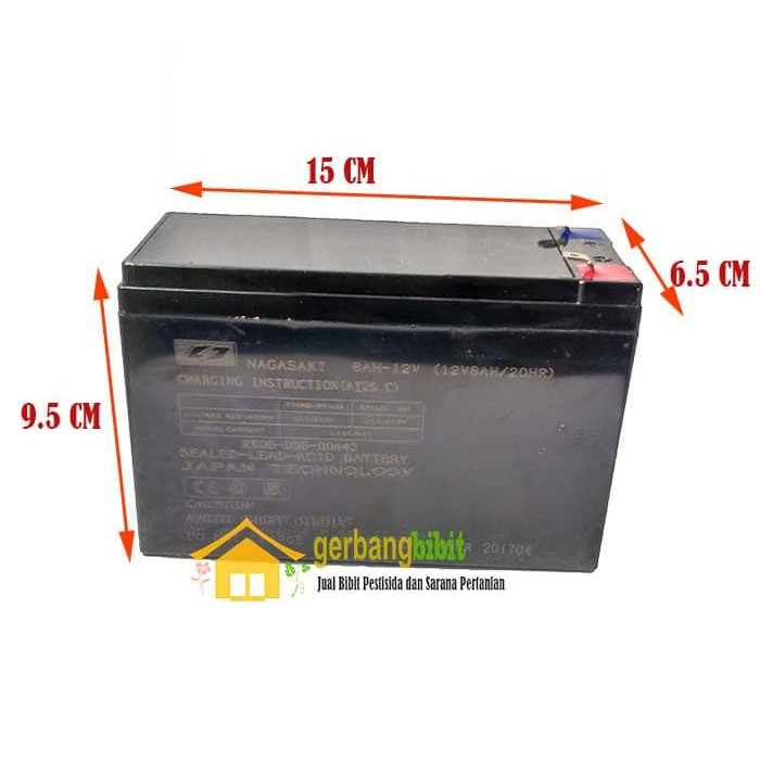 Diskon Baterai Aki Kering Sprayer Elektrik Dan UPS Nagasaki 12 V 8ah