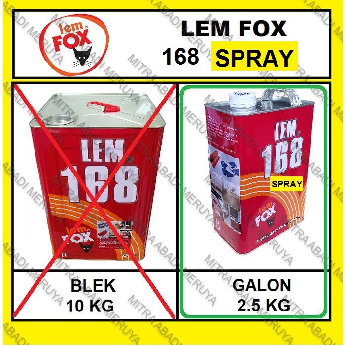 

Lem SPRAY Lem FOX SPRAY Lem Kuning Semprot Galon