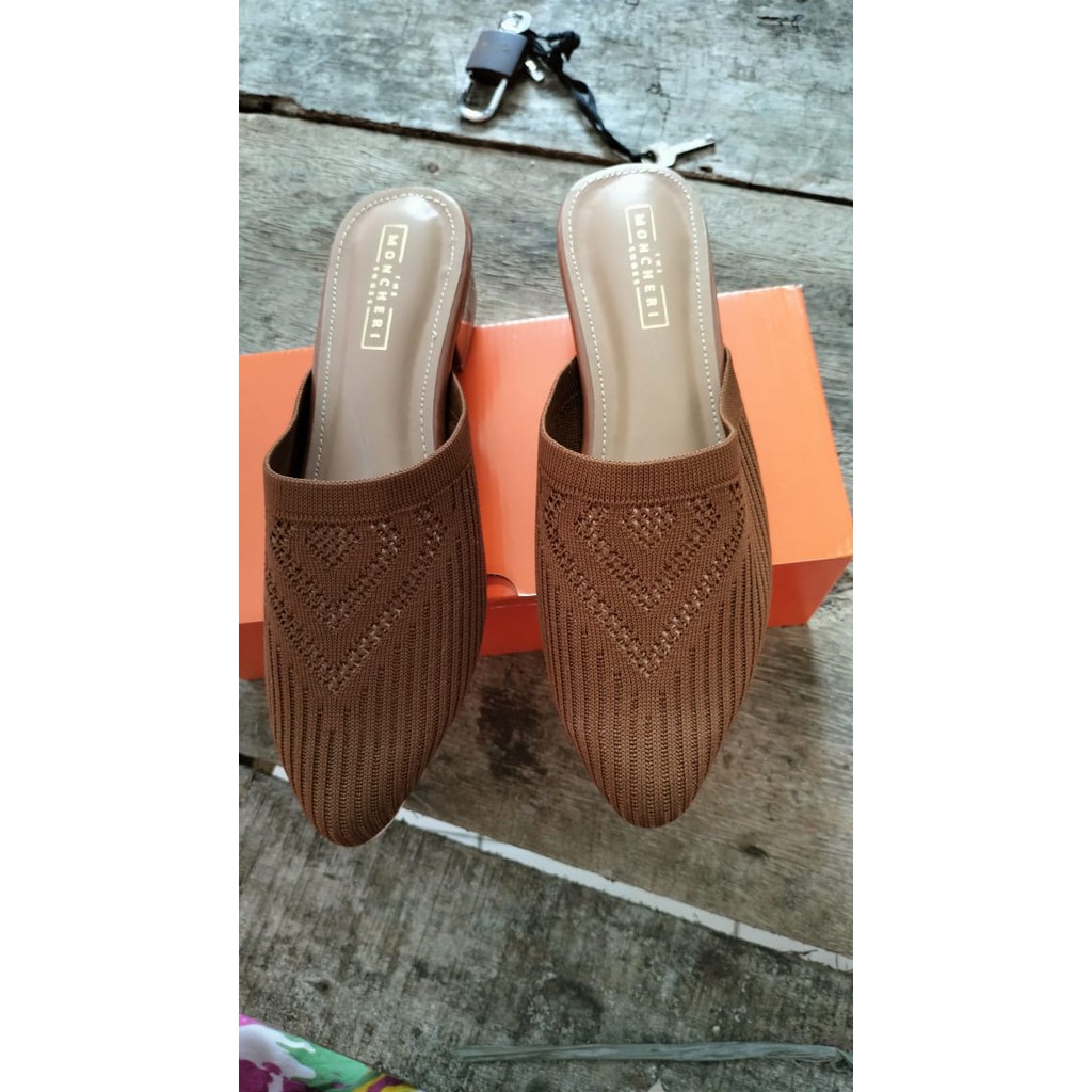 NEW SANDAL FLAT SLOP RAJUT DA03