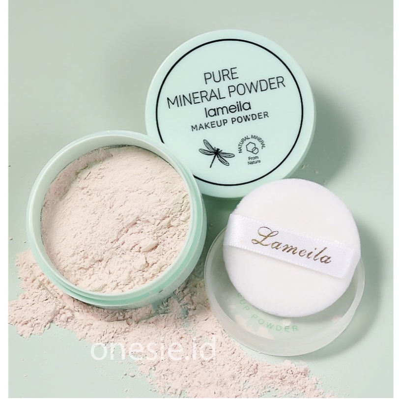 LAMEILA Pure Mineral Powder Make up Bedak Daun LA101 3607