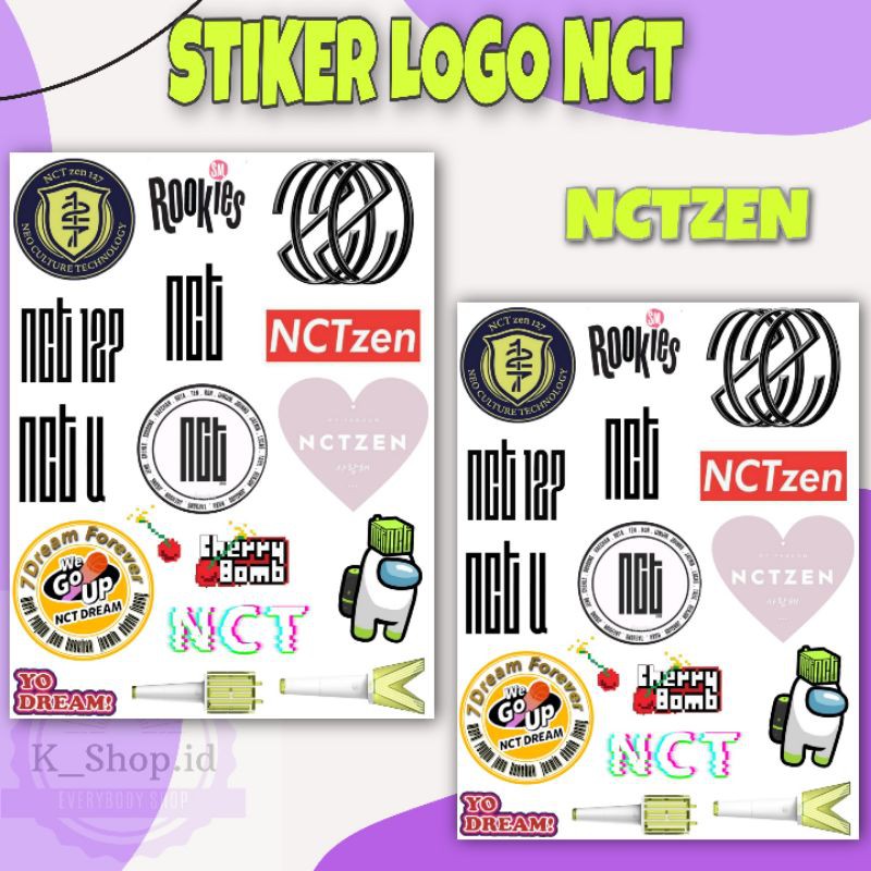 [Unaverse]STIKER/STICKER LOGO NCT 127 DREAM U Kpop Murah