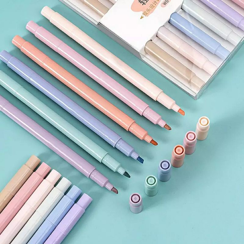 

6 Pcs Spidol Stabilo Highlighter Warna Pastel (Baca Deskripsi)