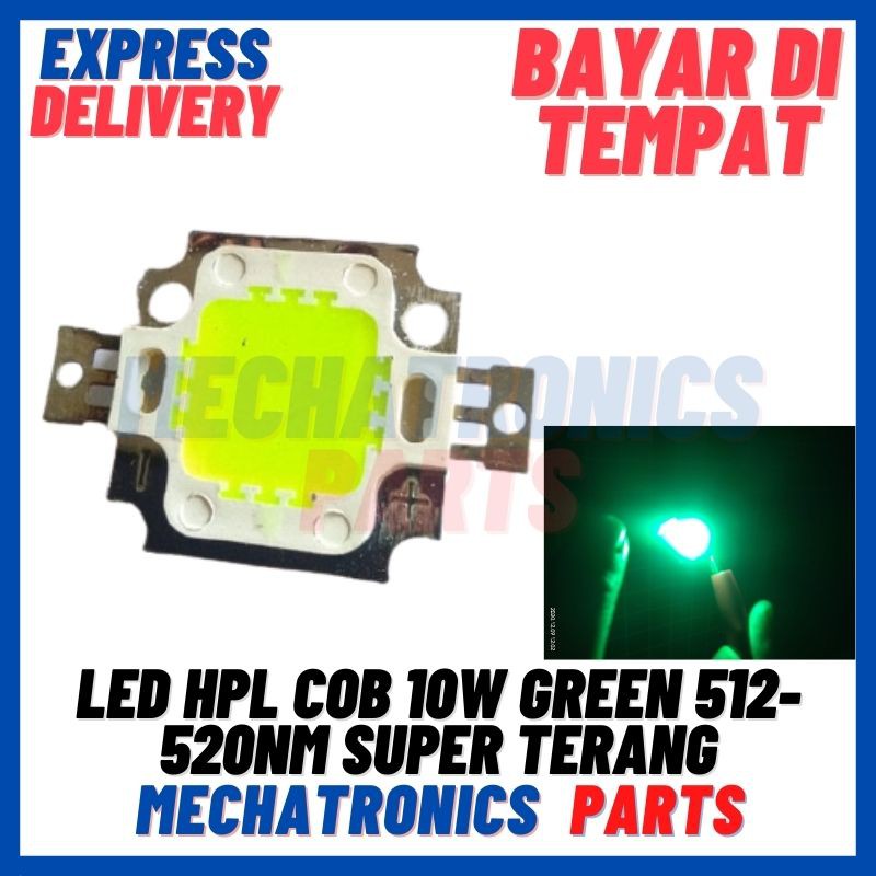 [DSP-9138] LED HPL COB 10WATT GREEN 512-520NM LAMPU SOROT SUPER TERANG