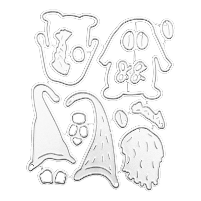 Cetakan Stensil Cutting Dies Motif Boneka Faceless Bahan Metal Untuk Scrapbook / Craft DIY