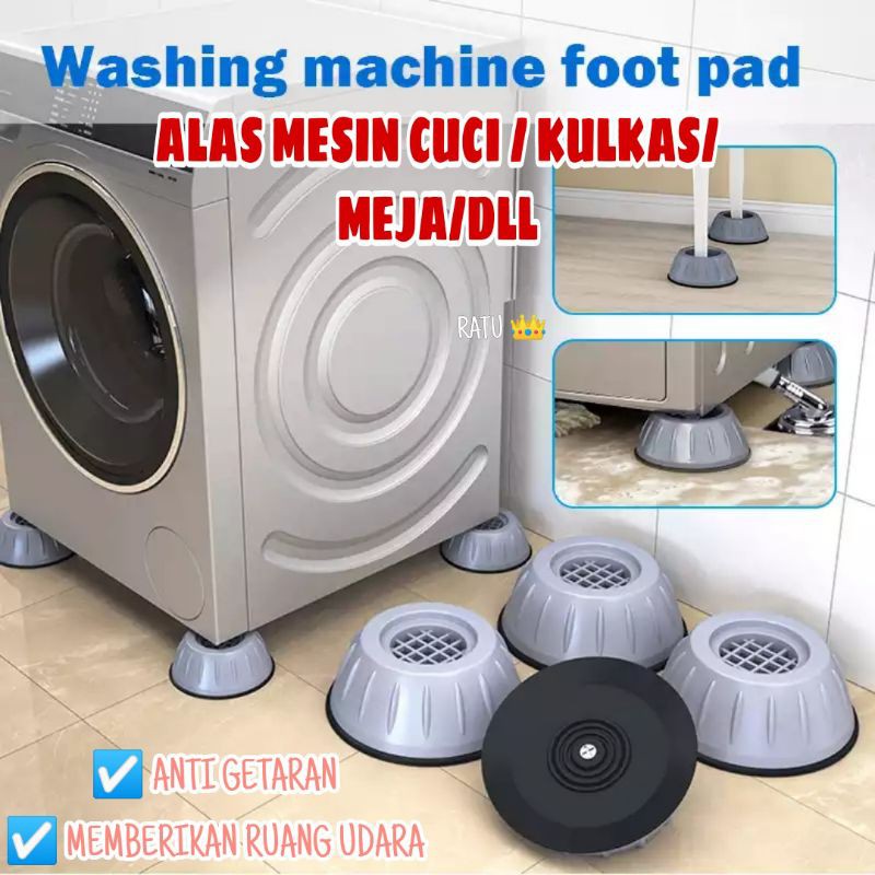 SET Alas Mesin Cuci Bantalan Kulkas ANTI BENTUR ANTI SLIP