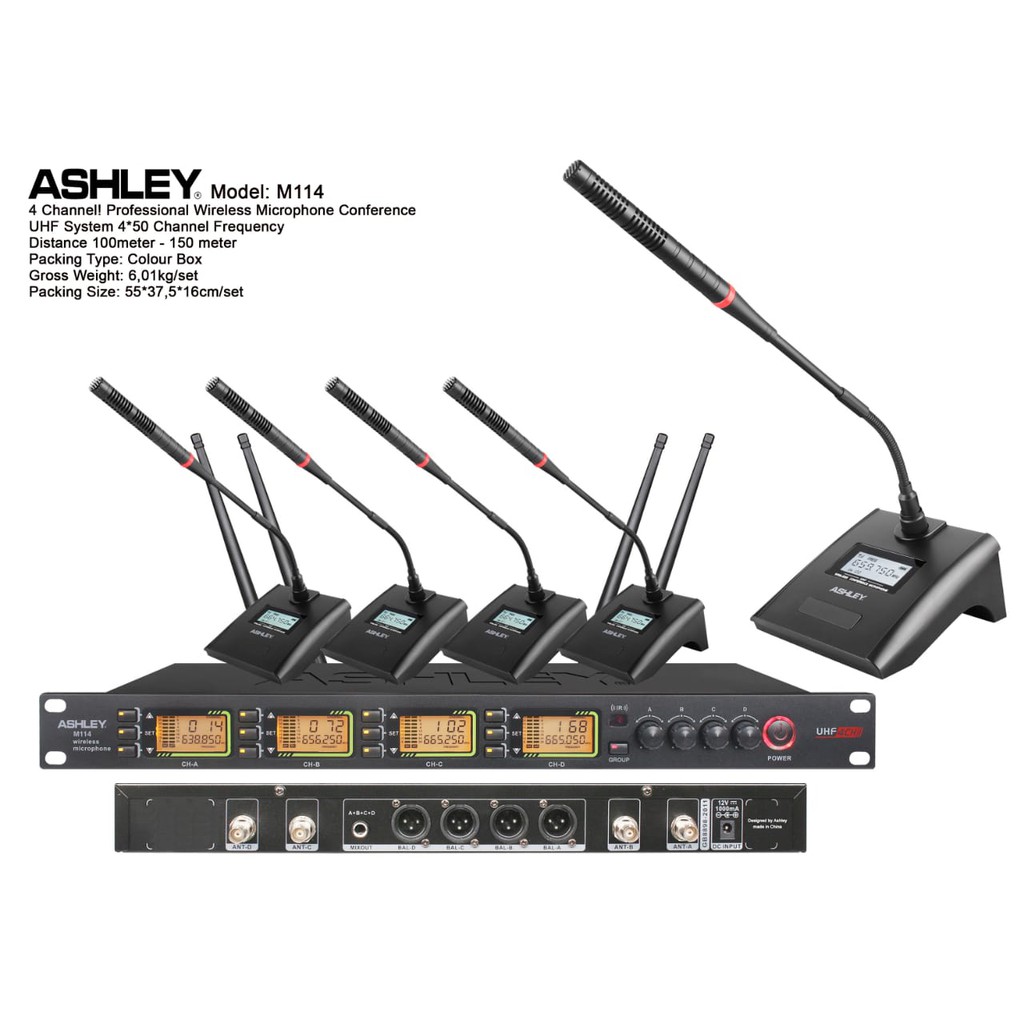 Mic Meja wireless ASHLEY M114 M 114