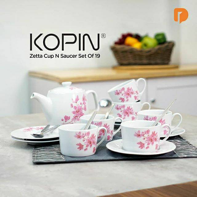 Kopin Zetta Cup N Saucer Set Of 19
