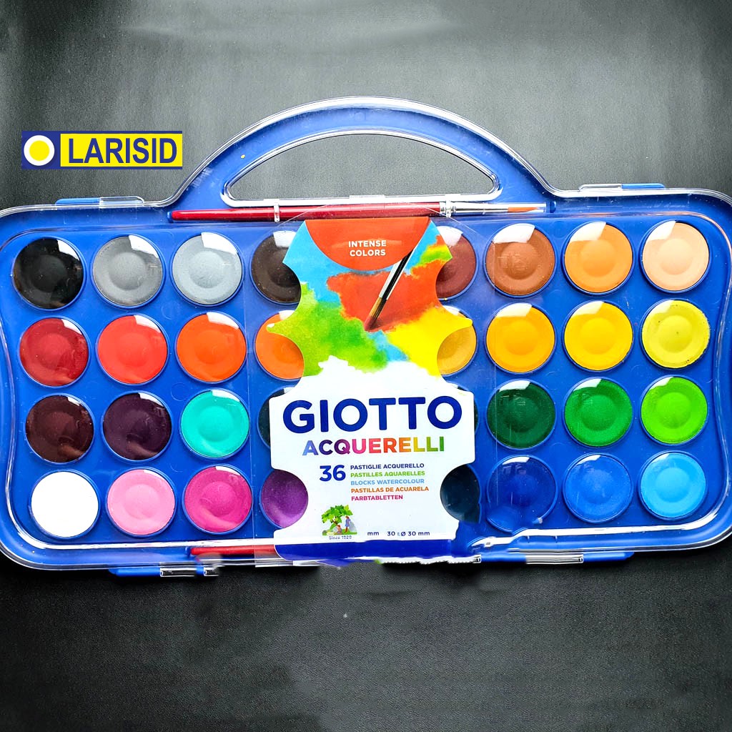 

GIOTTO ACQUERELLI 30MM 36 WARNA CAT AIR WATERCOLOUR