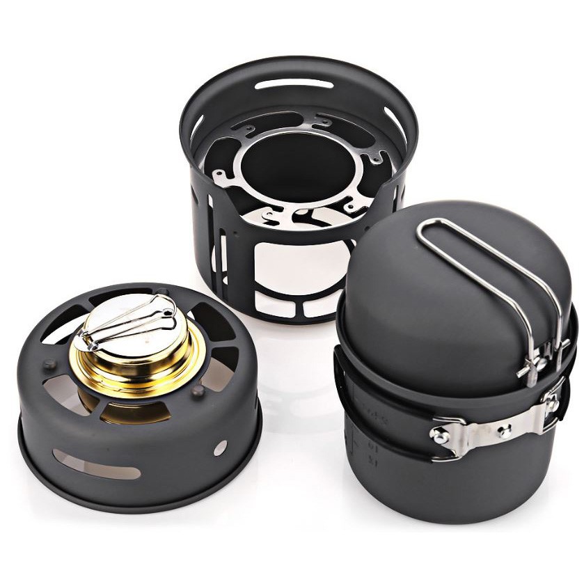 Kompor Gas Alcohol Stove Portable untuk Camping - CW-C01 - Q2TP02BK Black