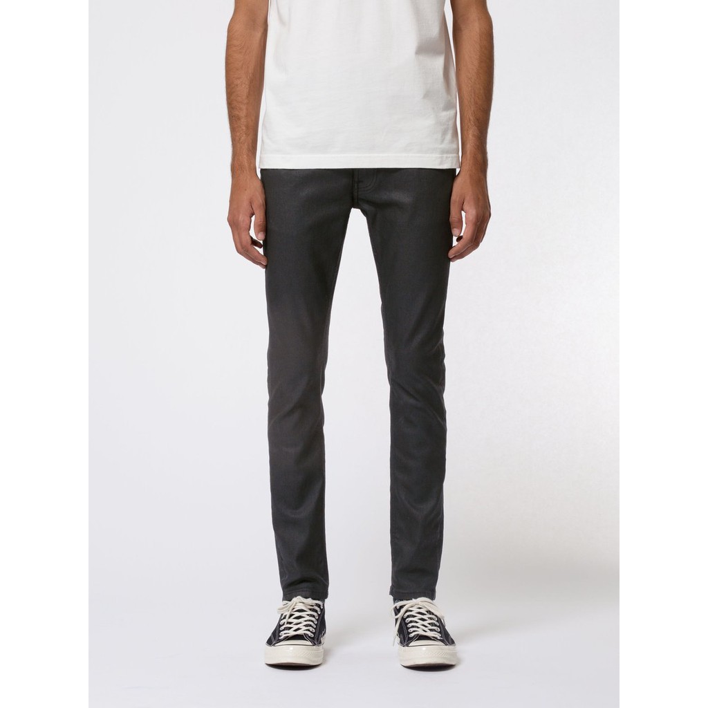 Nudie Jeans Tight Terry Painted Black (Black Coated Denim)