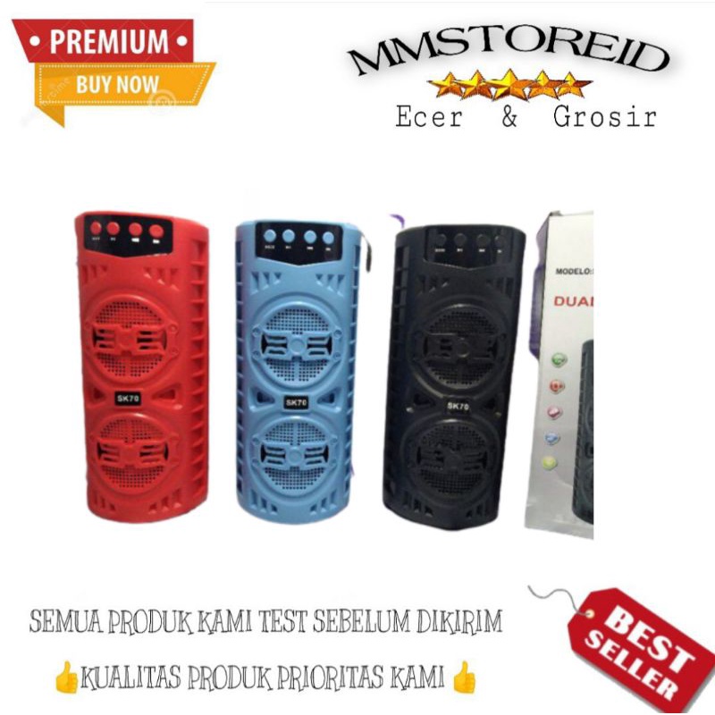 MM - Speaker Bluetooth Sk 70 karaoke portable high power SK70 high quality super bass