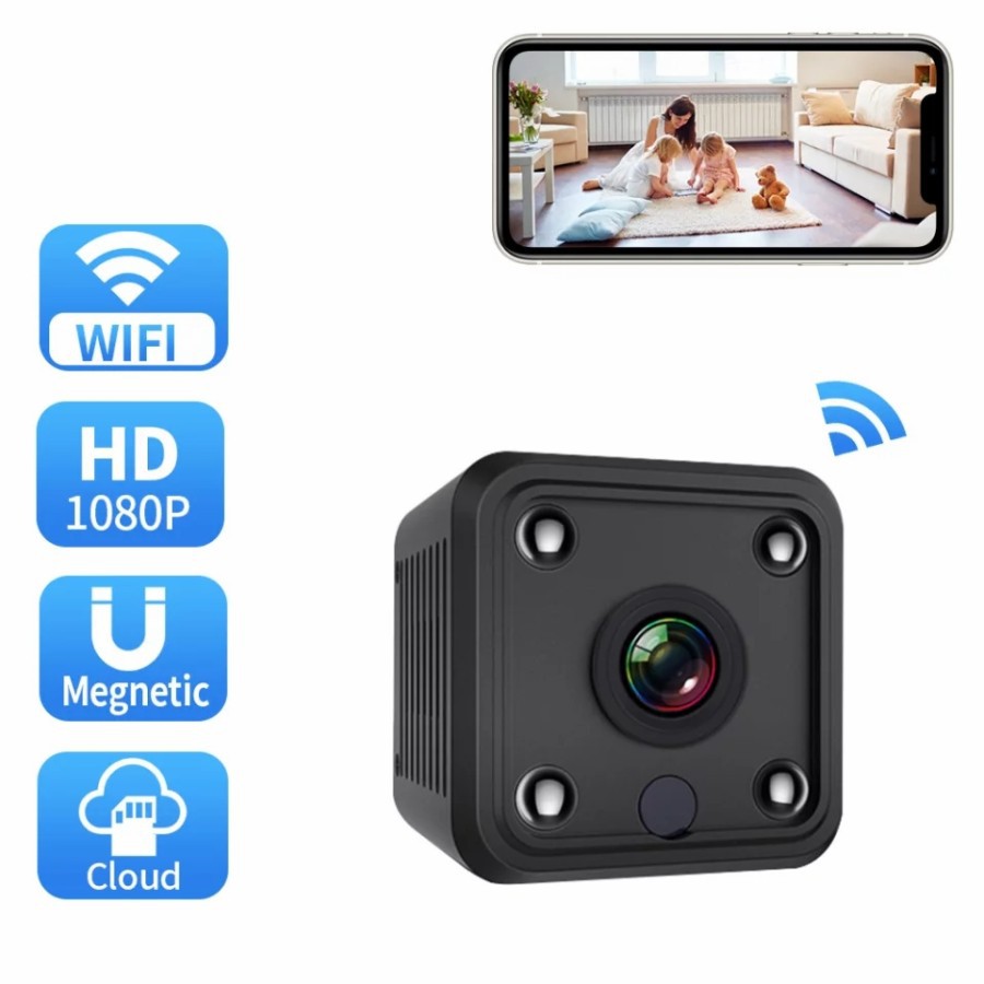 CAMERA MINI TERSEMBUNYI WIFI KAMERA PENGINTAI MINI KECIL TANPA KABEL SPY CAM HIDDEN CAMERA PENGINTIP