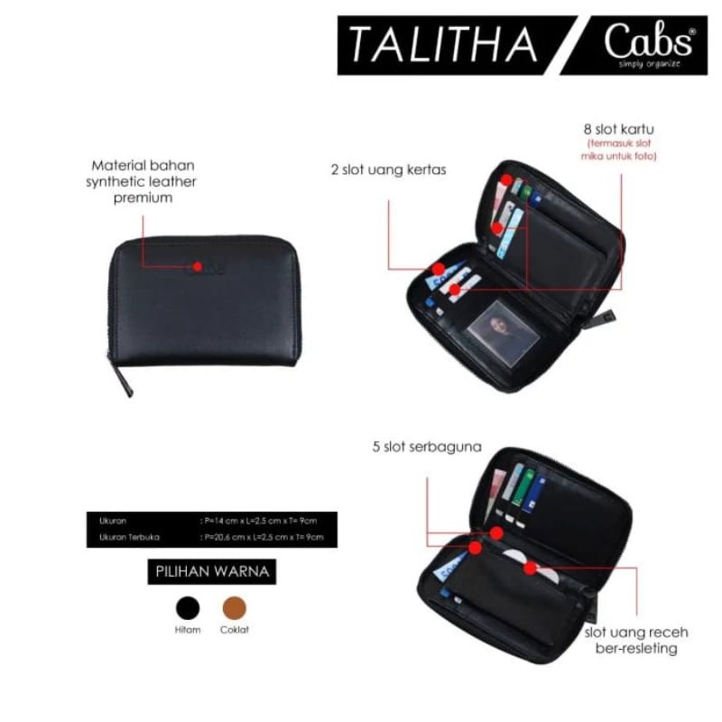 talitha wallet dompet cabs dompet wanita