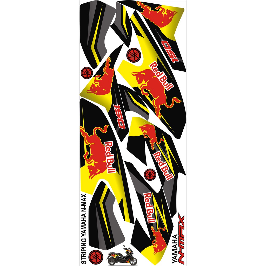 Variasi Striping Nmax Redbull