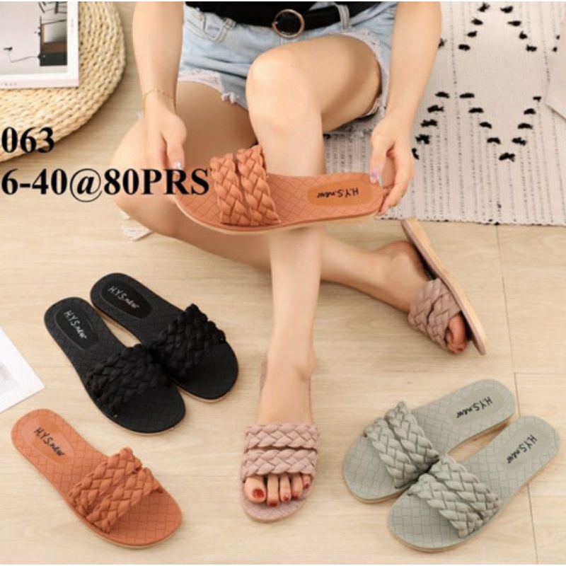 Sandal Slide 2 Ban Tali Kepang Balance 2063-4